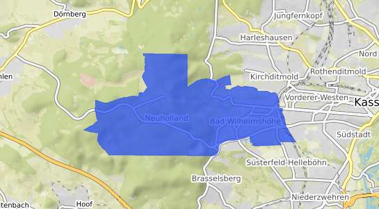 Bodenrichtwertkarte Kassel Bad Wilhelmsh&ouml;he